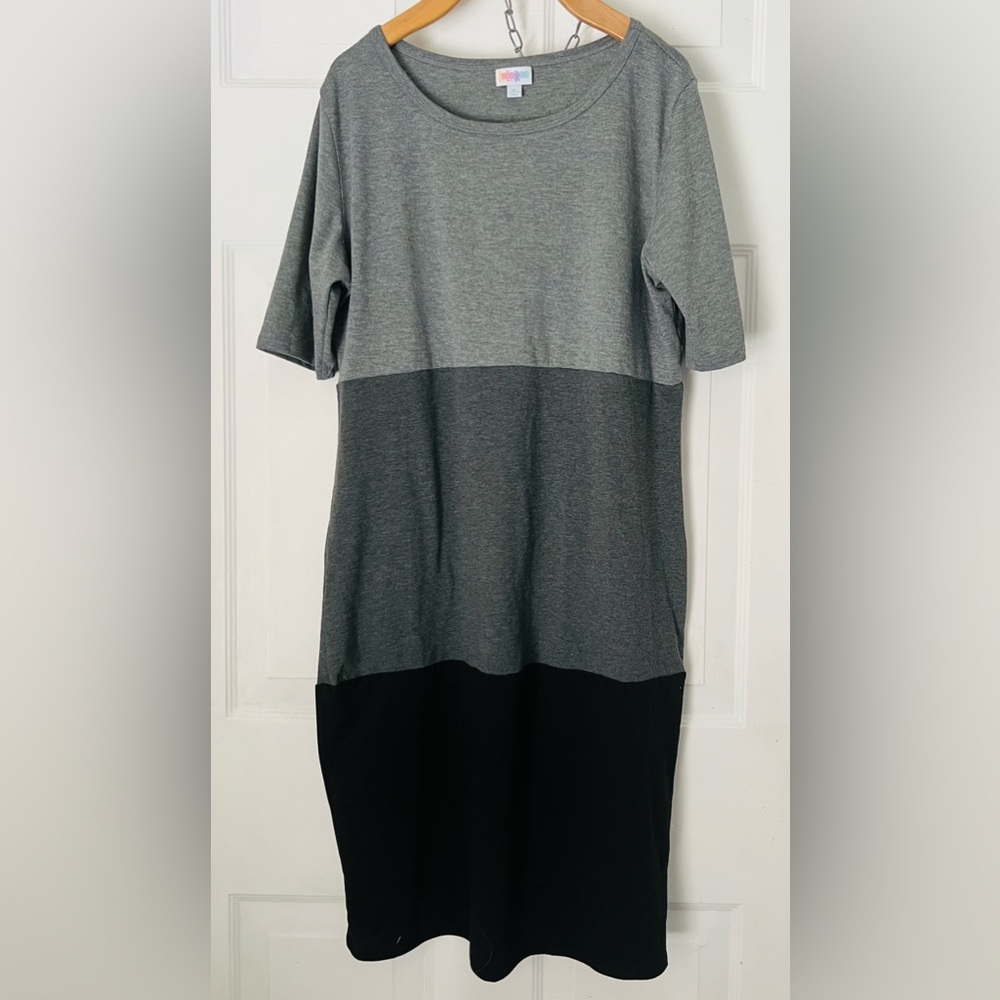 LuLaRoe Julia Color Block Dress NWOT CL